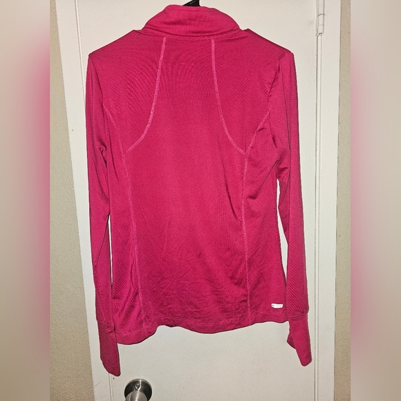 Danskin Now Pink Bomber Jacket Lightweight Long Sleeves - Picture 5 of 7